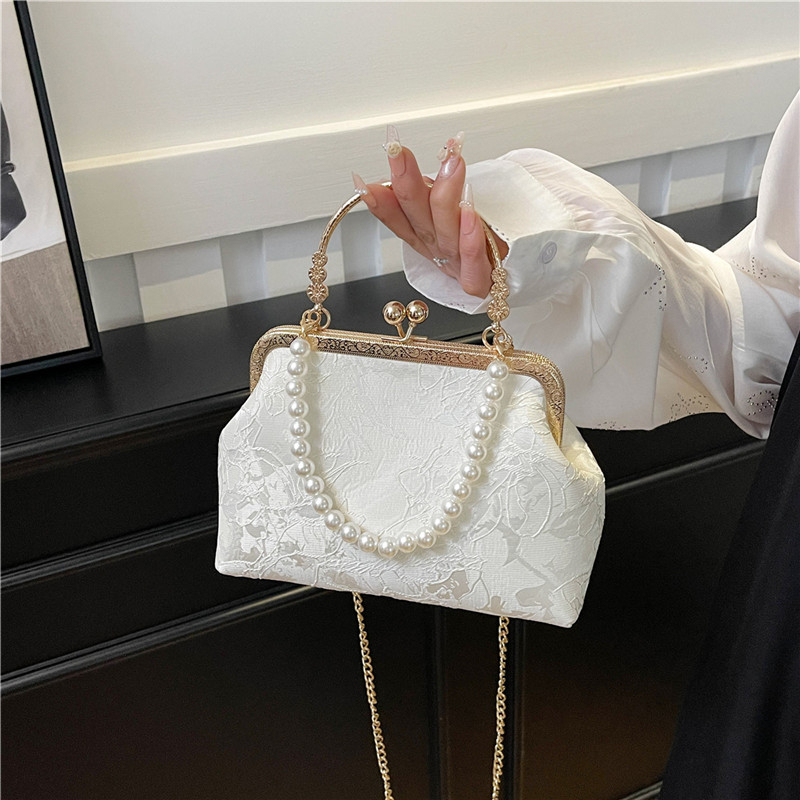 Women'S Accessories Purse - Vintage Classic Lace Bag pearl Evening
