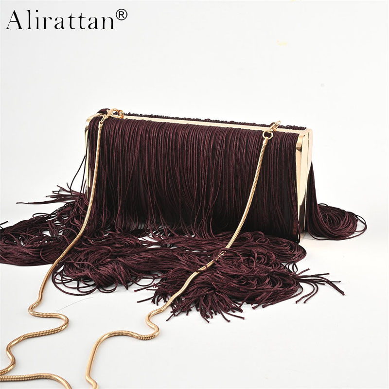 Women'S Accessories Purse - New Long Tassel Handmade Evening Clutch