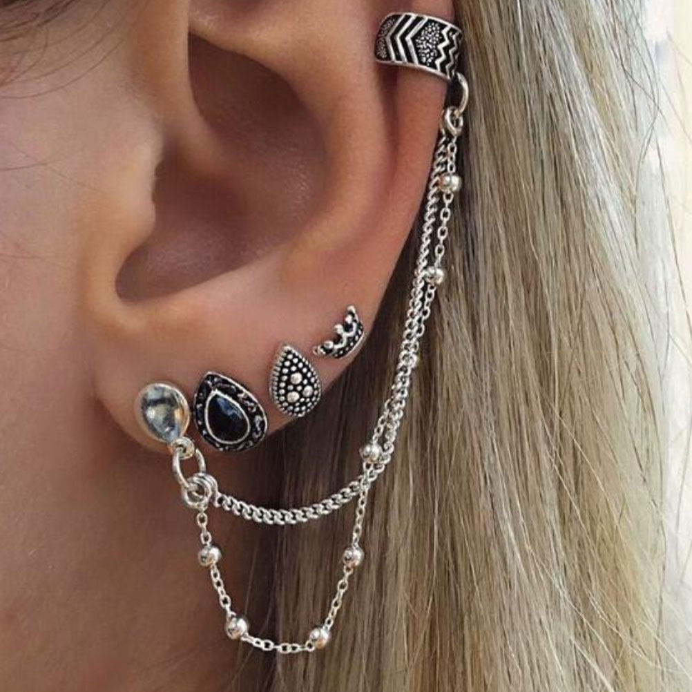 1Set Punk Style Metal Ear Clip - Women Accessories Shop Design 评论和价格