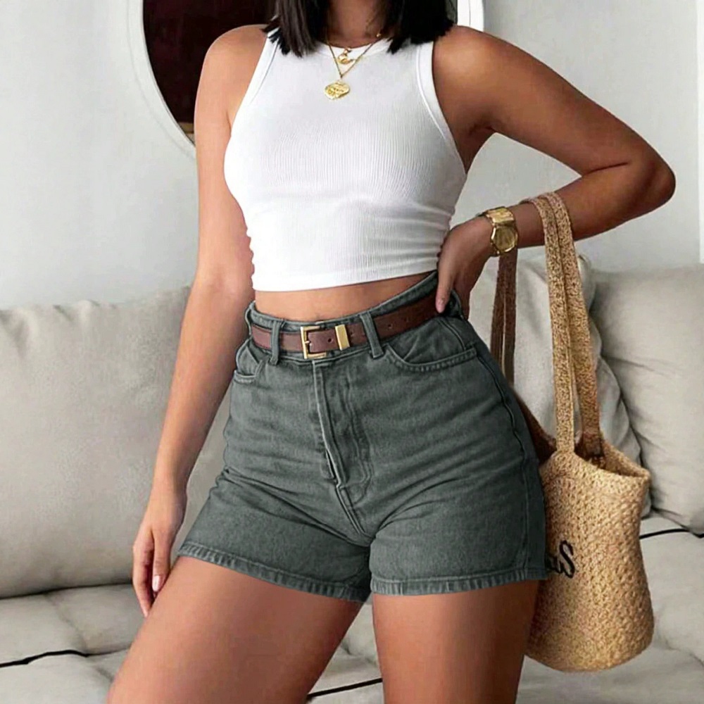 Women Summer Denim Shorts High - Women'S Jeans Accessories 评论和价格