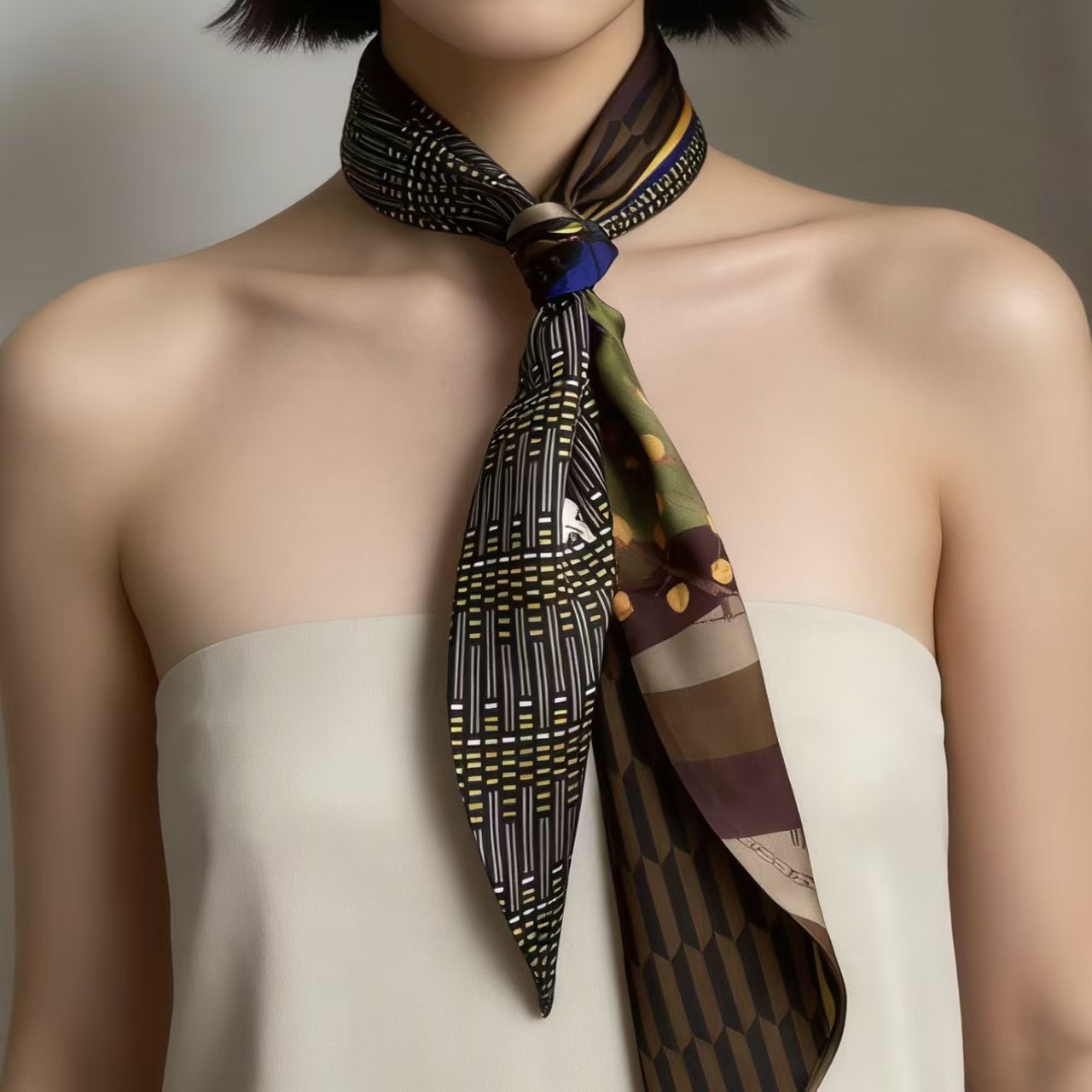 Luxury Print Long Hair Ribbon  - Women'S Jeans Accessories 评论和价格