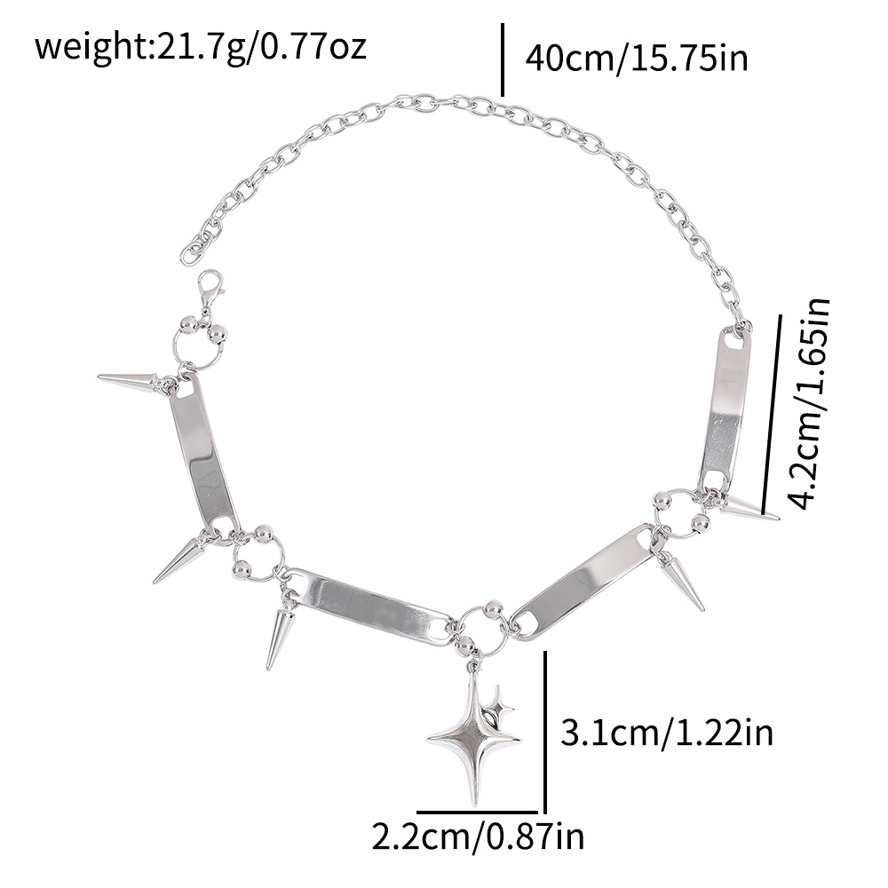 Punk Star Riveted Choker,Rock  - Women'S Accessories Designer 评论和价格