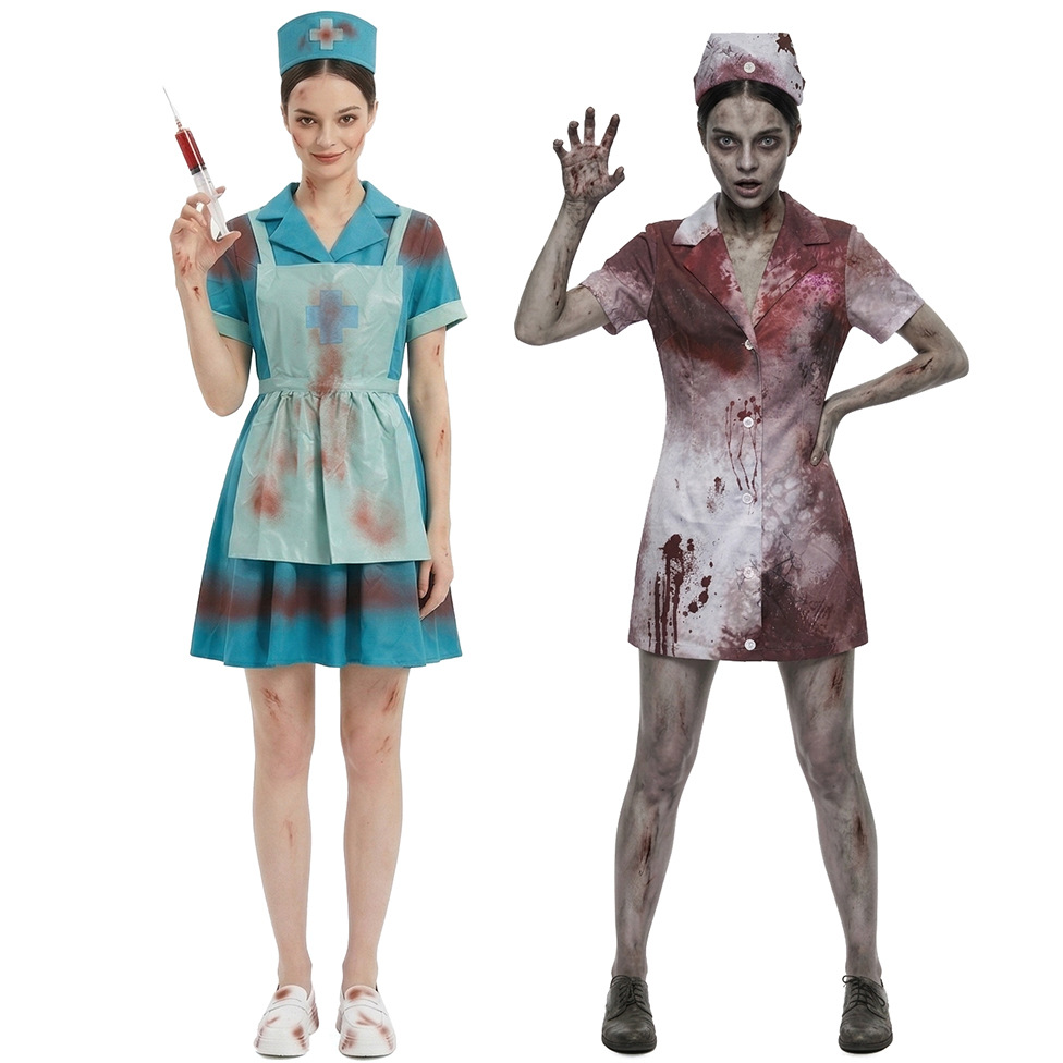 Bloody Tattered Zombie Nurse C - Women'S Vacation Accessories 评论和价格