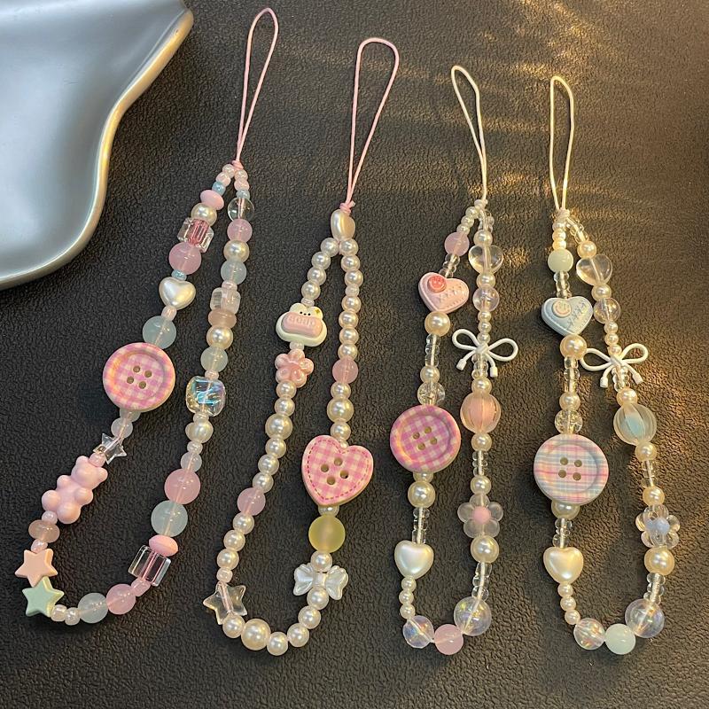 Cute Korean Pink Button 3D Bea - Women'S Korean Accessories 评论和价格