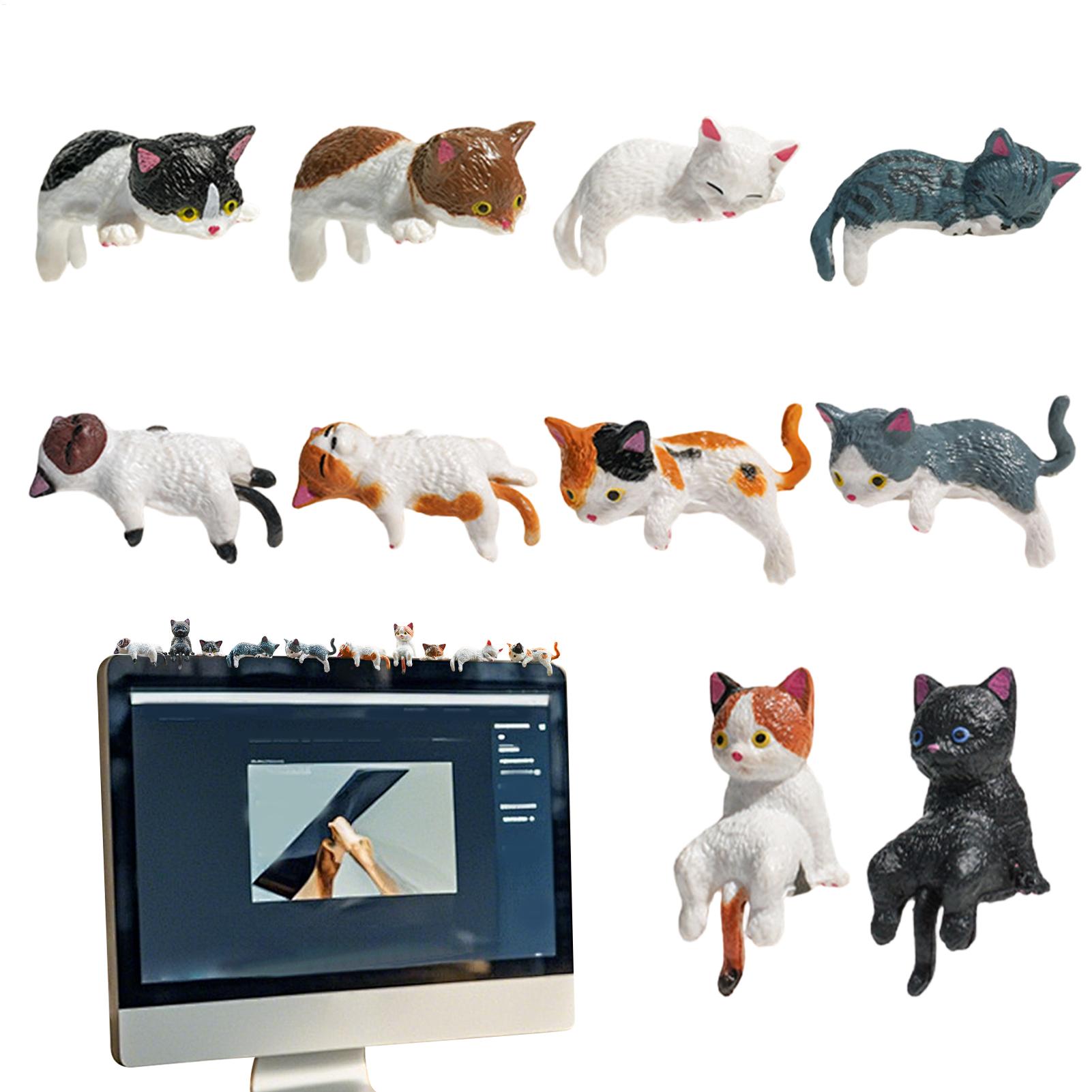 10pcs Cute Mini Cat Ornament C - Women Accessories India 评论和价格