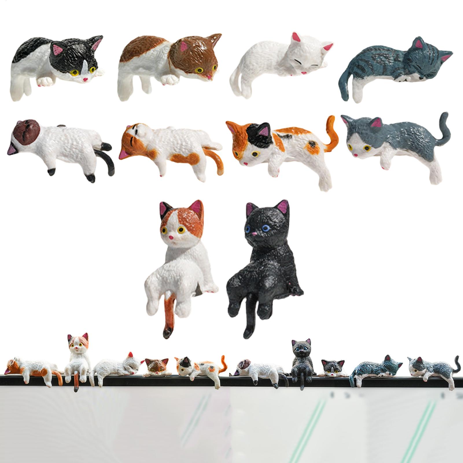10pcs Cute Mini Cat Ornament C - Women Accessories India 评论和价格