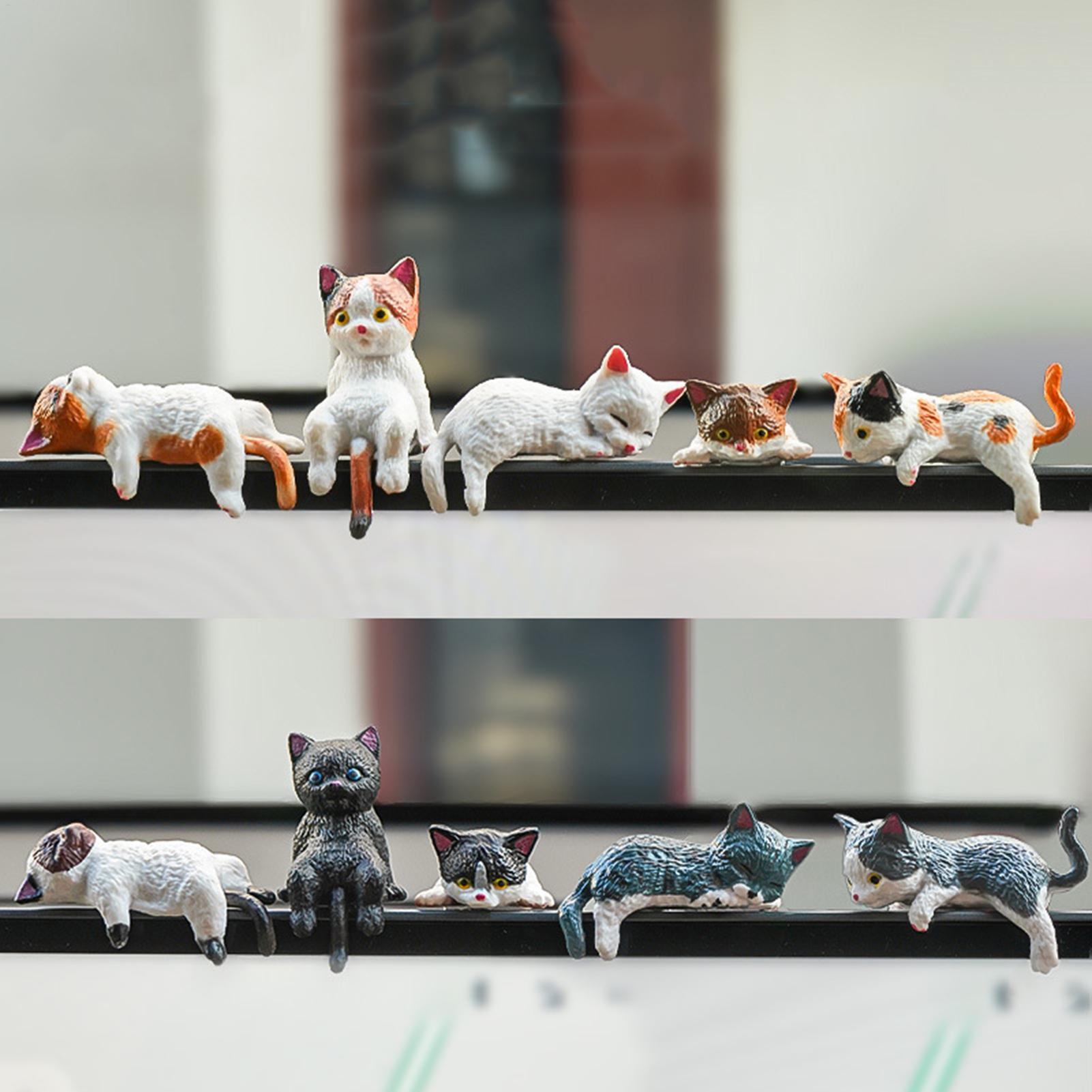10pcs Cute Mini Cat Ornament C - Women Accessories India 评论和价格