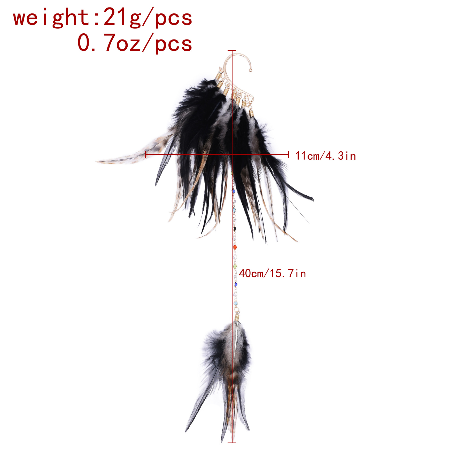 Bohemian Ethnic Style Feather  - Women Accessories India 评论和价格