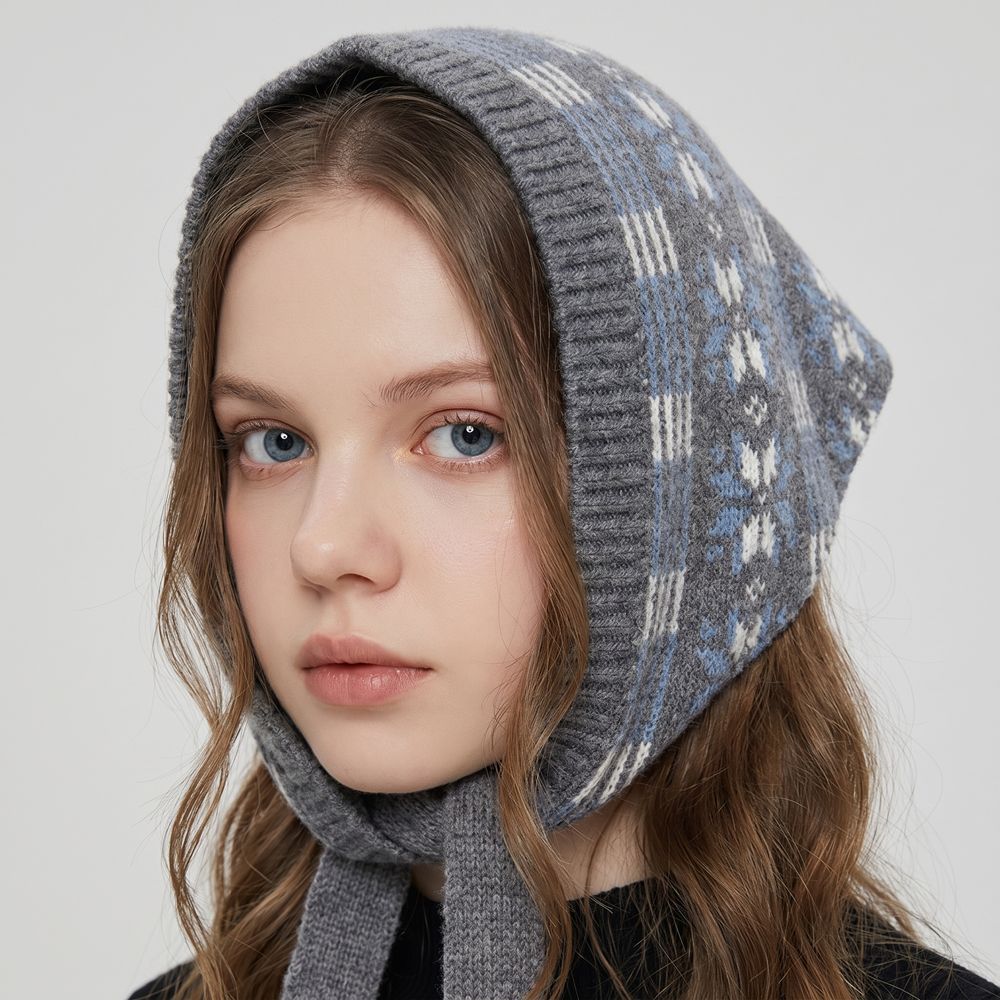 Simple Y2K Jacquard Wool Heads - Women'S Korean Accessories 评论和价格
