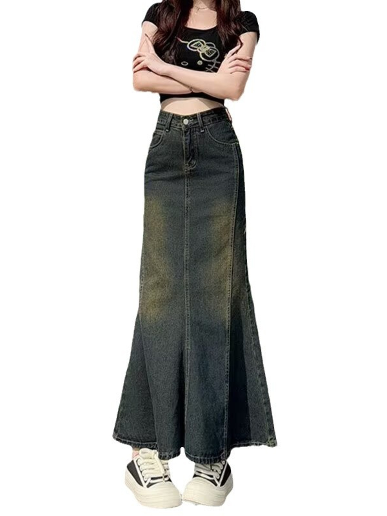 Women's Vintage Washed Denim M - Women'S Jeans Accessories 评论和价格