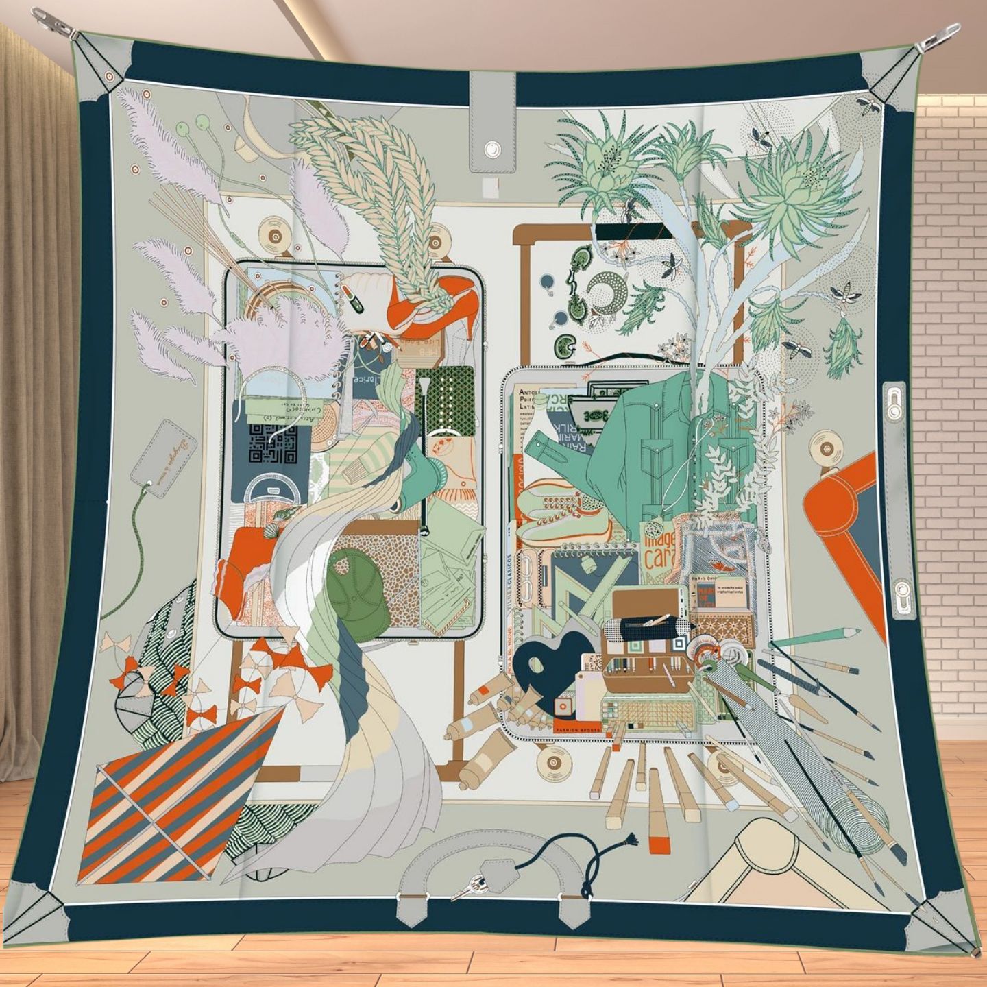 90cm Twill Silk Like Square Sc - Women'S Vacation Accessories 评论和价格