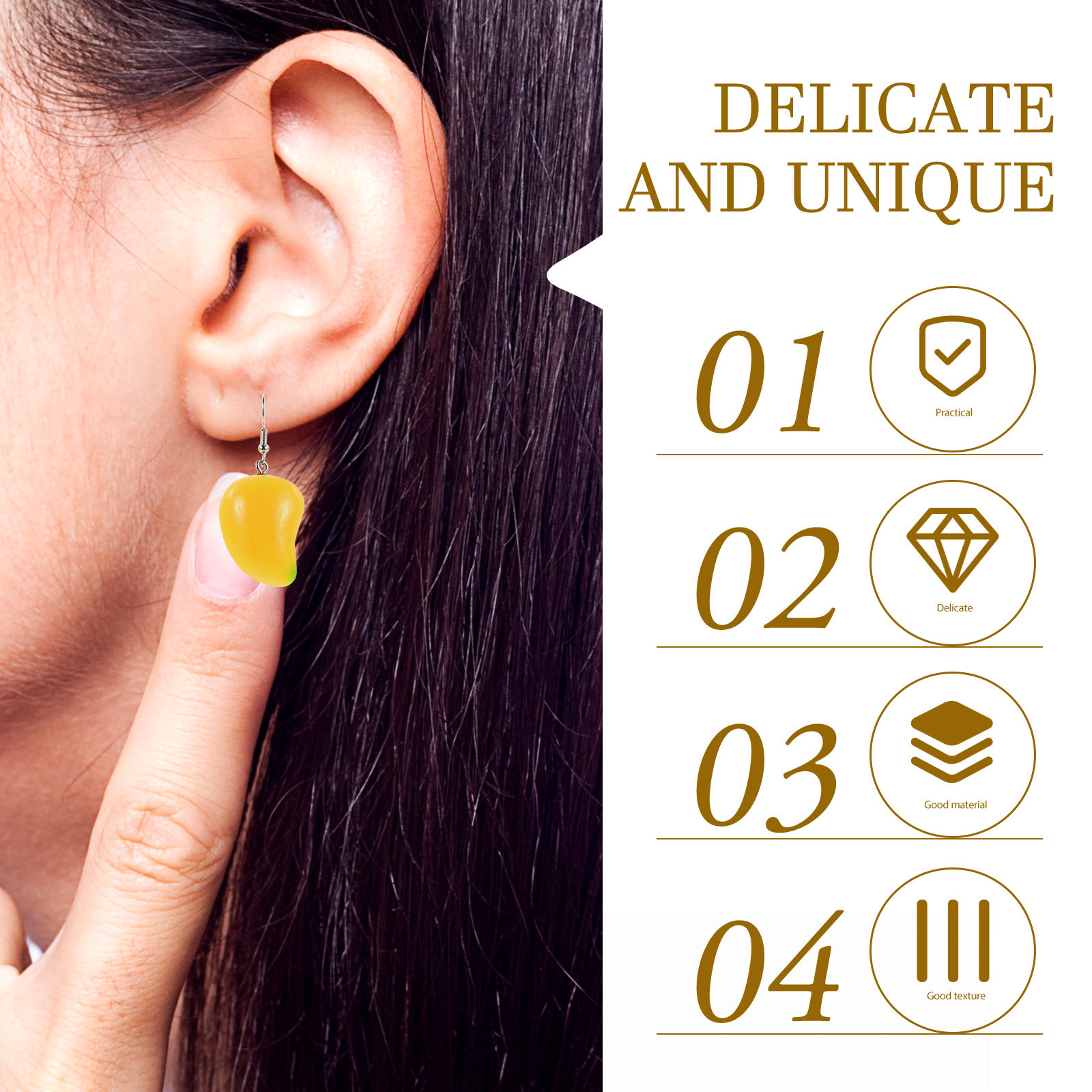 1Pair Mango Dangle Earrings fo - Women'S Accessories Mango 评论和价格