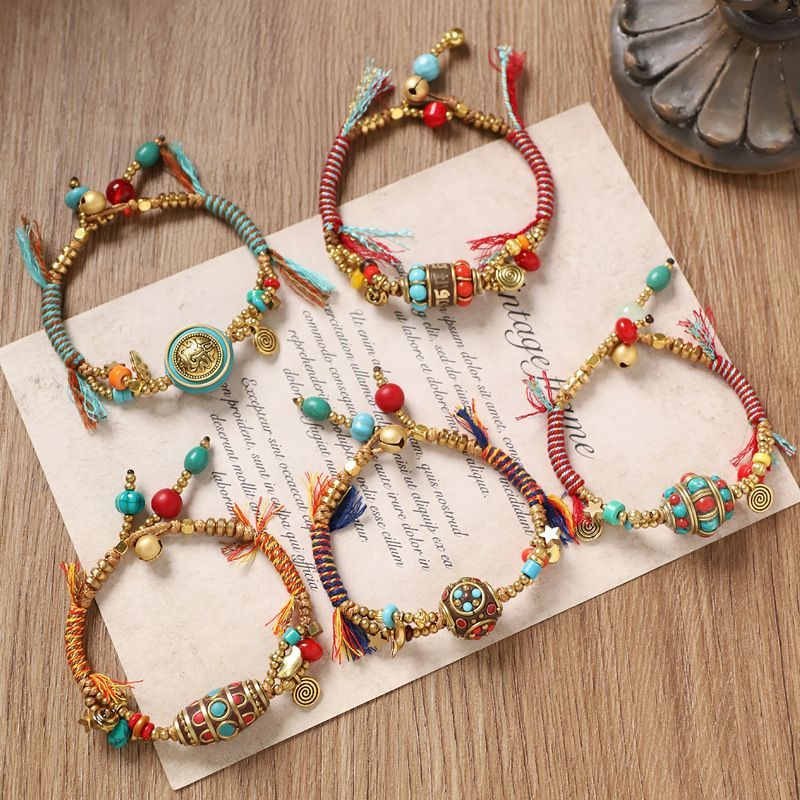 Tibetan Retro Woven Bracelet N - Women Accessories Nepal 评论和价格
