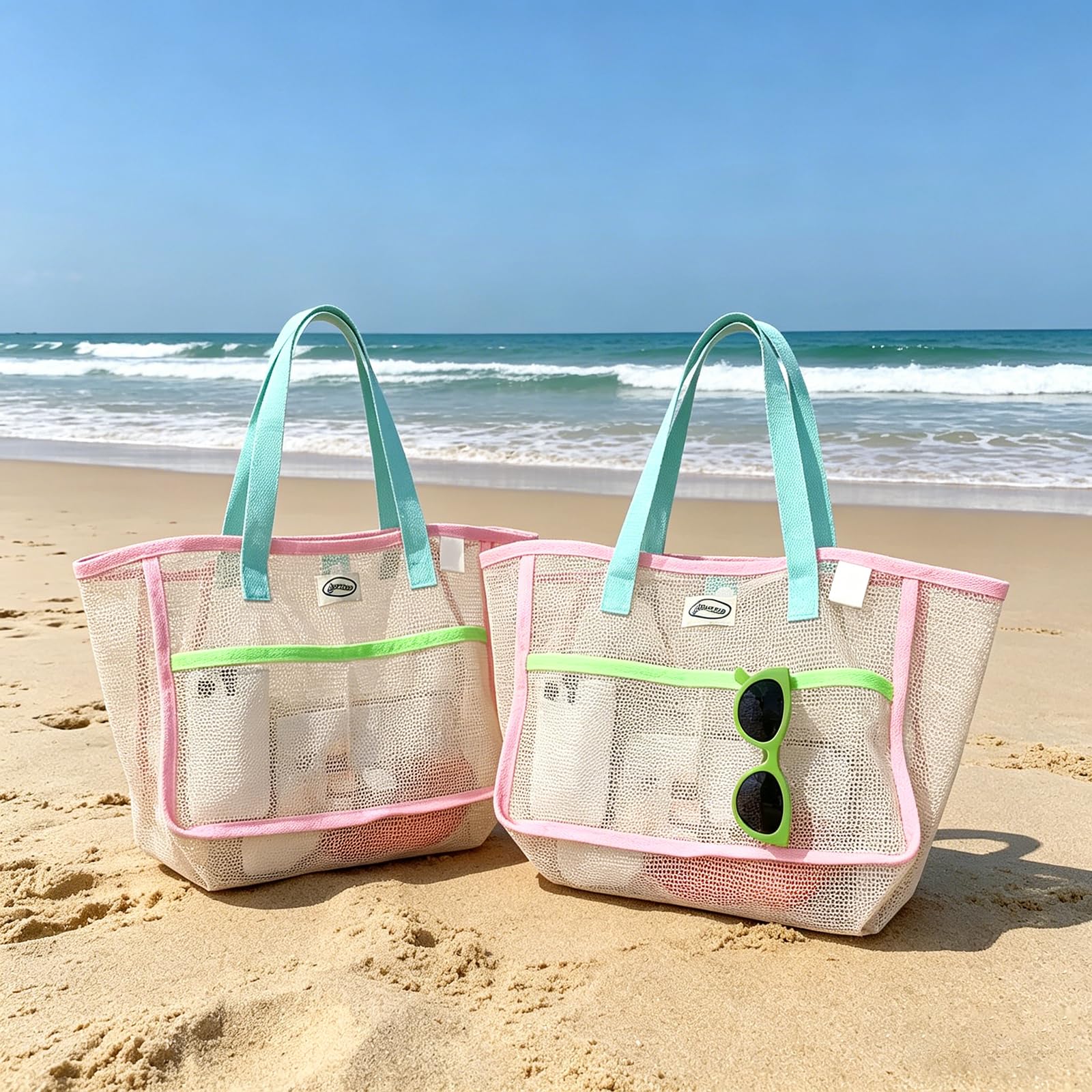 Beach Bags for Women Colorful  - Women Accessories Pack 评论和价格