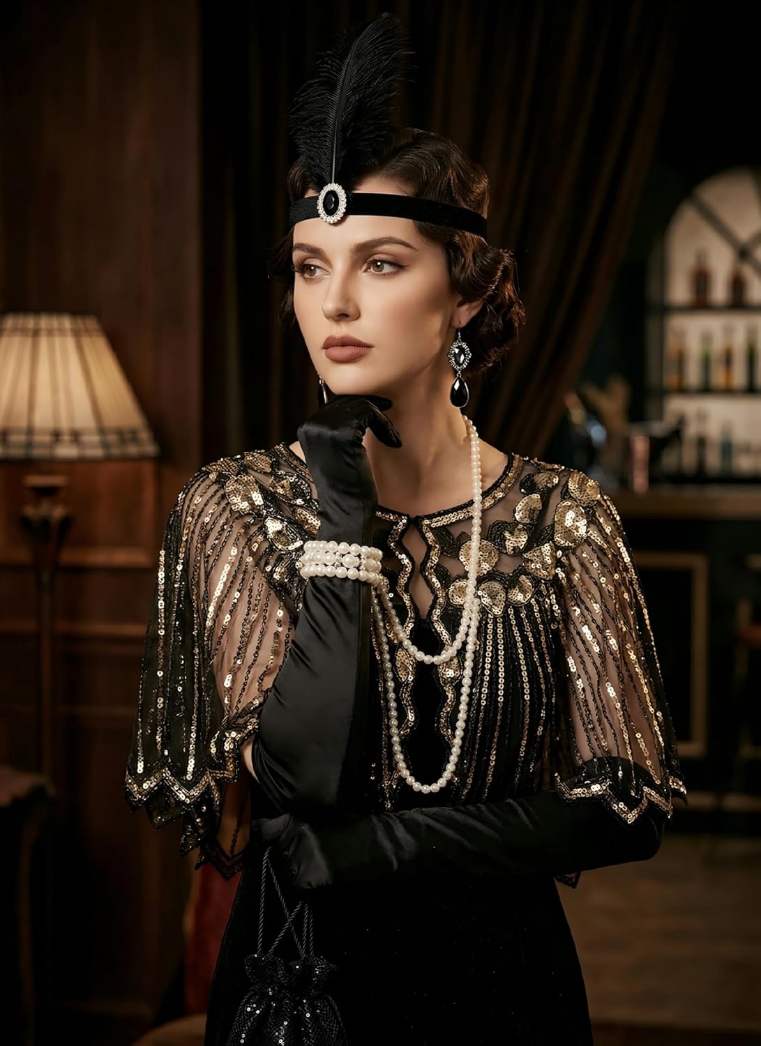 1920s Accessories Set for Wome - Women Accessories Pack 评论和价格