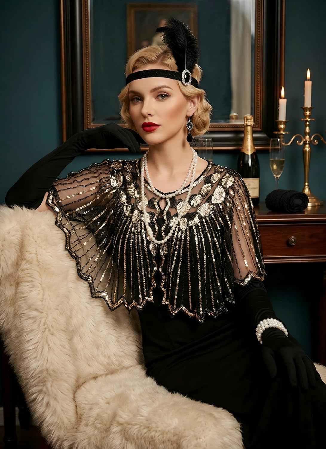 1920s Accessories Set for Wome - Women Accessories Pack 评论和价格
