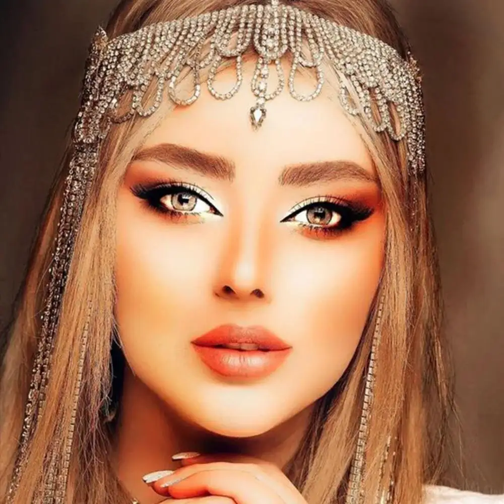 Multilayer Rhinestone Fringe H - Women Accessories India 评论和价格