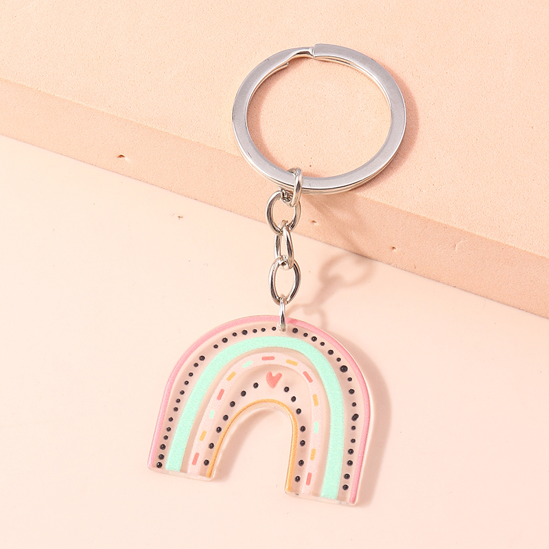 New Colorful Rainbow Keychains - Women'S Exercise Accessories 评论和价格