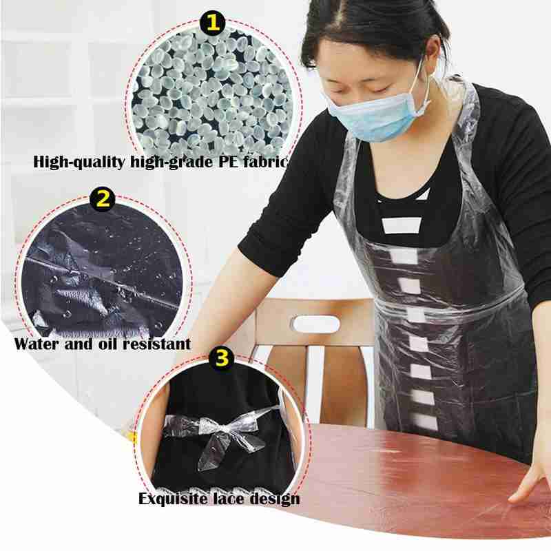 20PCS Disposable Kitchen Apron - Women Accessories Pack 评论和价格