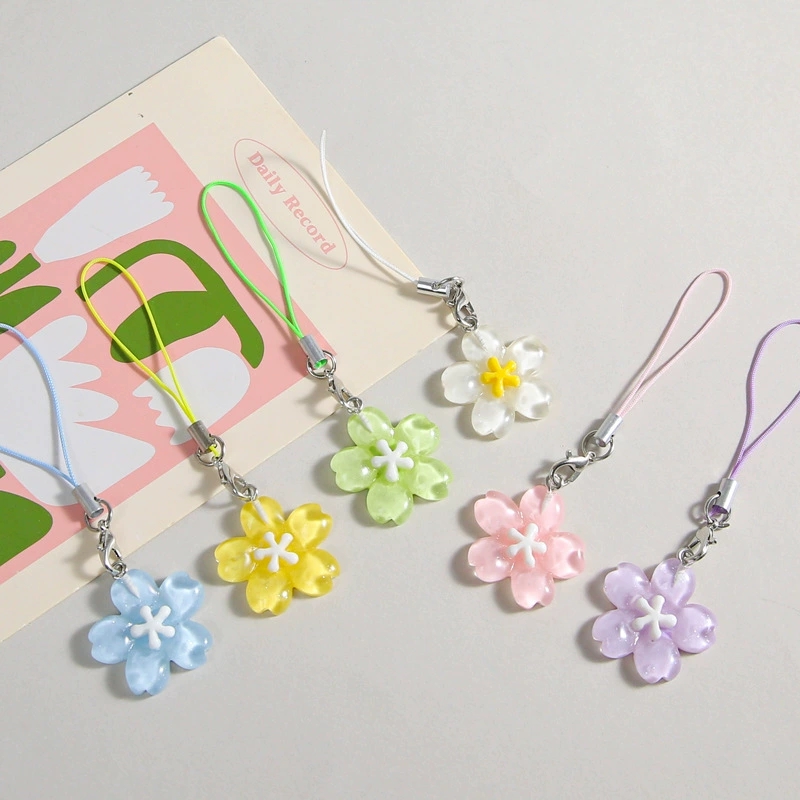 Colorful Resin Flower Phone Ch - Women'S Korean Accessories 评论和价格