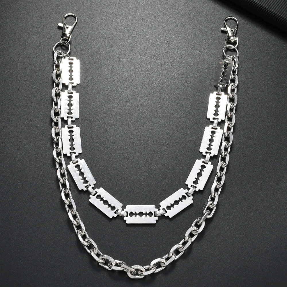 Punk Metal Chain Keychains for - Women'S Jeans Accessories 评论和价格