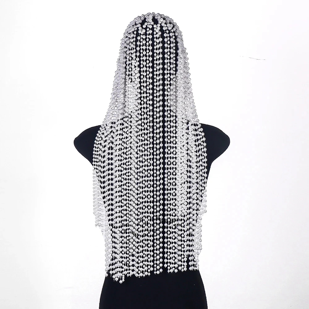 Fashion Pearl Tassel Headpiece - Women Accessories India 评论和价格