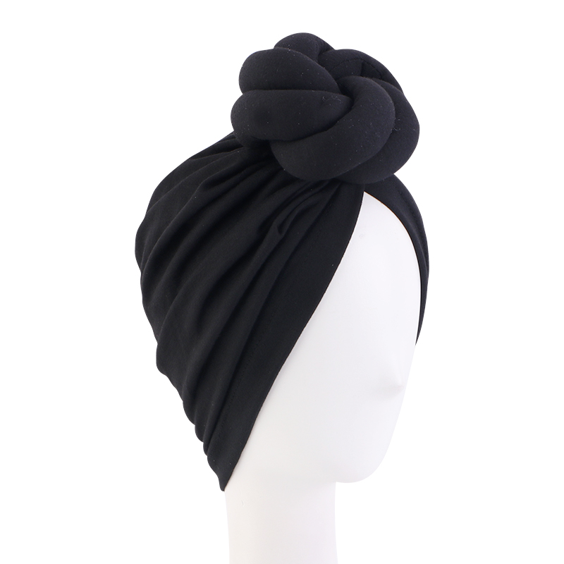 Large flower Cable knotted tur - Women Accessories India 评论和价格